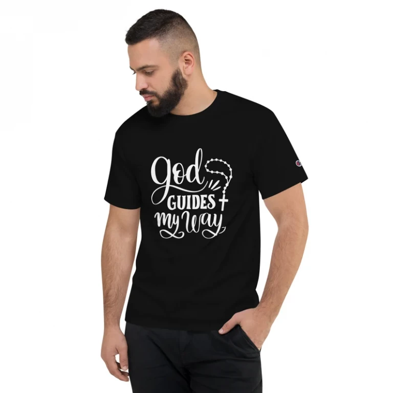 God Guides My Way – Champion T-Shirt